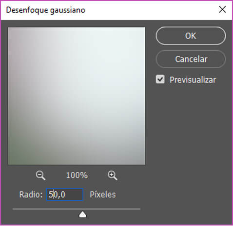 parametros de desenfoque gaussiano