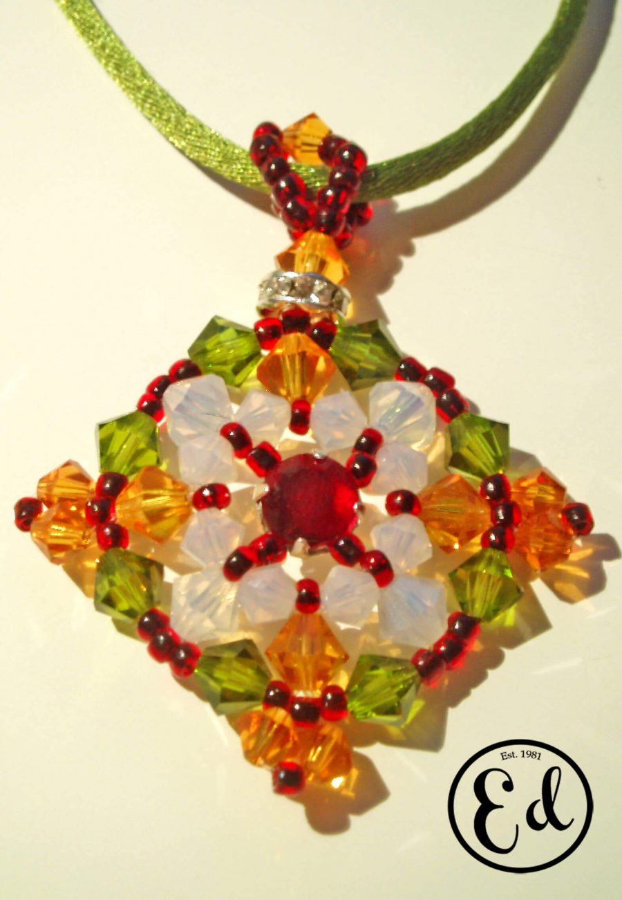 Colgante OTOÑAL (White Opal-Olivine-Topaz)