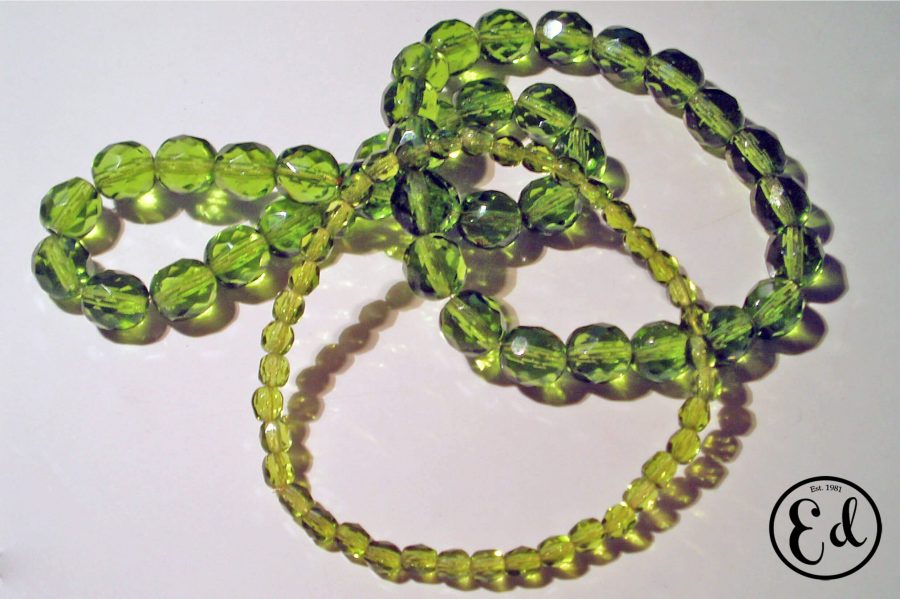 Pulseras cristal checo VERDES